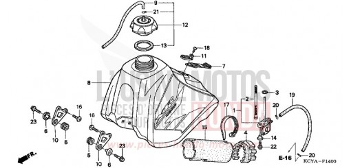 FUEL TANK XR400R4 de 2004